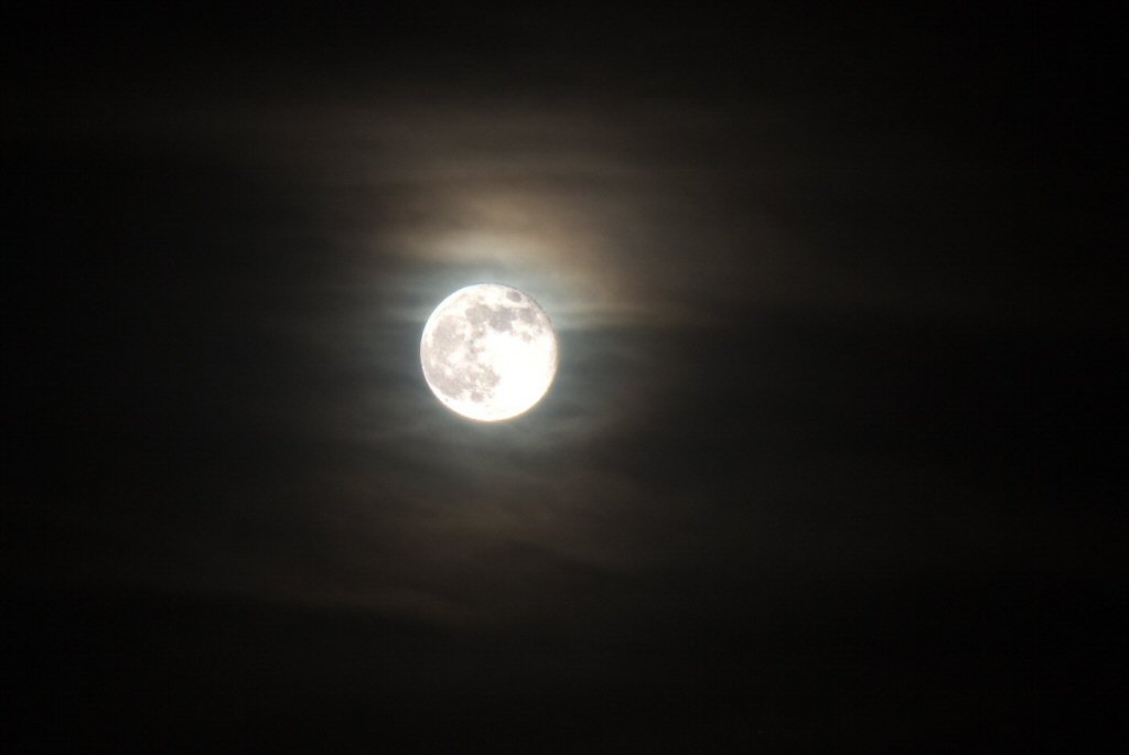 Moon in Clouds