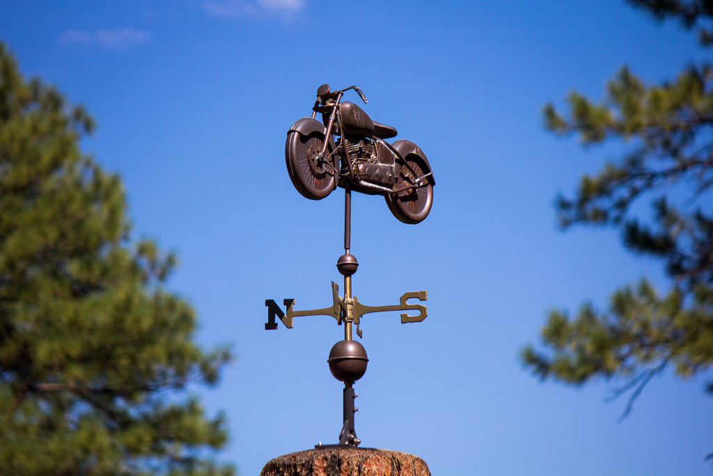 Motorcycle Weathervane